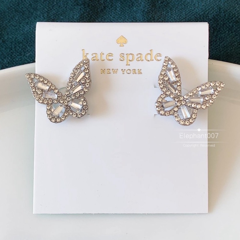Kate Spade earrings crystal butterfly earrings
